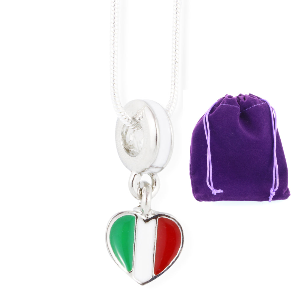 Italy Flag Necklace