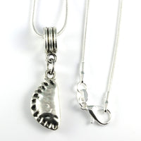 Pierogi Necklace - Dumpling Necklace a Food Jewelry Pendant