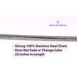 Saint Martha Charm Snake Chain Necklace
