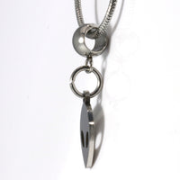 Alien Necklace - This UFO Flying a Big Ufo for a Flying Alien UFO Necklace makes a great Silver UFO Pendant Necklace as Alien Jewlery or Alien Jewelry and for out space fans 100% Stainless Steel - HL
