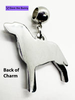 Pet Lab Necklace - A Great Lab Dog Necklace Stainless Steel Snake Chain Dog Necklace with Metal Alloy Charm for Dog Mom - Elegant Black Dog Design Jewelry Gift