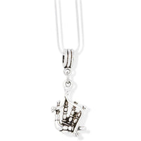 Bag Pipes Scottish Musical Instrument Charm Chain Necklace