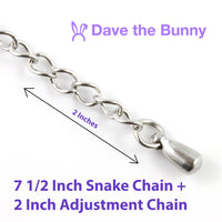 Cupcake (White and Pink Enamel) Snake Chain Charm Bracelet