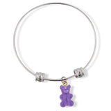 Emerald Park Jewelry Gummy Bear Fancy Charm Bangle