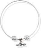 Number One #1 Coach Fancy Charm Bangle