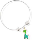 EPJ Giraffe with Four Horns and Tail Fancy Charm Bangle