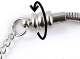 Treble Clef Music Symbol Snake Chain Charm Bracelet