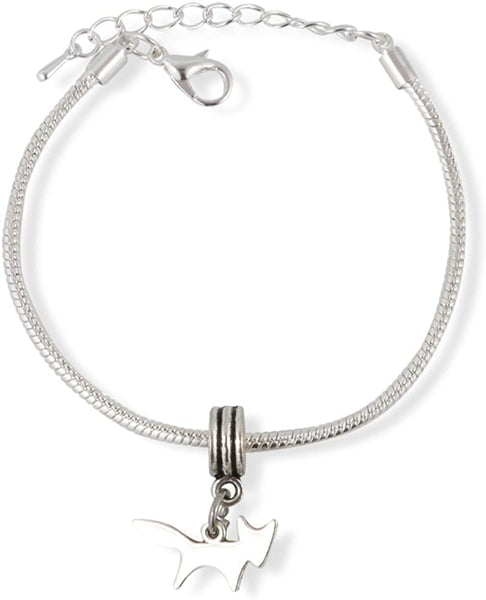 Fox Bracelet | Silhouette Snake Chain Charm Bracelet