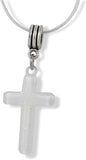 Emerald Park Jewelry Cross Plastic Charm Snake Chain Necklace