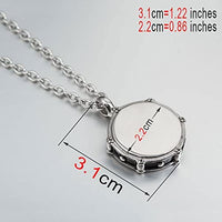 Drummer Necklace | A Stainless Steel Drum Necklace for the Best Drummer Ever and Drum Jewelry for Women a Great Gift for the Band Drummer or for Anyone that Loves Drumming