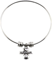 Emerald Park Jewelry I Love Baseball Bangle