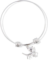 Cat with Smiling Eyes Fancy Charm Bangle