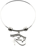 Eye of Horus Bracelet Bangle Charm Gift for Kids Women Men Girls and Boys Jewelry Egyptian Gifts Stuff Accessories Decor