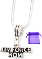 Air Force Mom Snake Chain Necklace