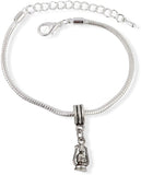 Gas Lantern Light Snake Chain Charm Bracelet