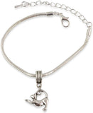 Emerald Park Jewelry Cat Bracelet | Stainless Steel Snake Chain Charm Bracelet