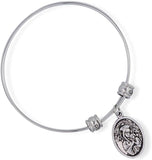 St Gerard Bracelet | A St Gerard Medal for Pregnancy Bracelet Bangle or A Saint Gerard Medal Patron Saint of Fertility Great to Accompany Fertility Tea and Fertility Supplements for Women and Men