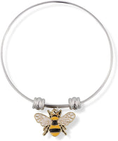 Bee Jewelry Bee Bracelet Bangle Gifts for Women Men Girls Boys Kids Honeycomb Jewellery Accessories Decor Bumblebee Honey