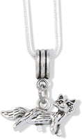 Fox 3D Charm Snake Chain Necklace