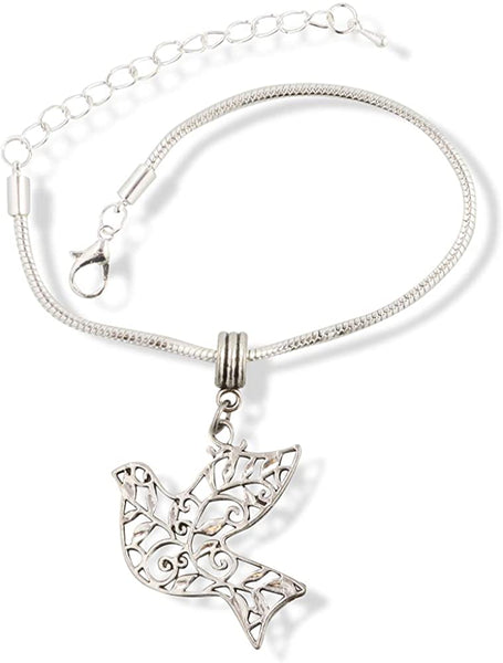 EPJ Large Dove with Flower Inlay Bracelet