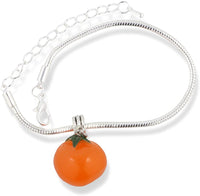 EPJ Tomato Snake Chain Charm Bracelet