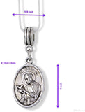 St Gerard Necklace for Pregnancy | Patron Saint of Pregnancy Charm Necklace St Gerard Pendant on a 22 inch Silver Plated Snake Chain Necklace with a Beautiful St Gerard Charm Fertility Charm for Women