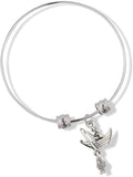 EPJ Fisherman Catching Fish in Row Boat Fancy Charm Bangle