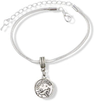 Emerald Park Jewelry Capricorn Astrology Sign Snake Chain Charm Bracelet