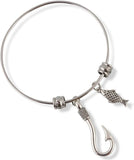 Fish and Hook Fancy Bangle