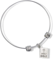 Holy Bible Fancy Charm Bangle