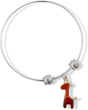 EPJ Giraffe with Four Horns and Tail Fancy Charm Bangle