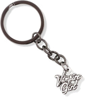 EPJ Vampire Girl Text Charm Keychain