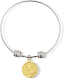 EPJ Mother and Child on Gold Coloured Charm Fancy Charm Bangle