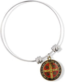 EPJ Saint Benedict Coloured Fancy Charm Bangle