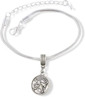 Emerald Park Jewelry Taurus Astrology Sign Snake Chain Charm Bracelet