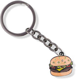 Hamburger Enamel Coloured Charm Keychain