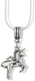 Unicorn Necklace Jewelry Charm Stuff Unicorn Gifts for Girls Women Men Boys Pendant Accessories and Gift for Anyone Silver Plated Snake Chain