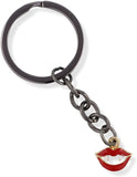 EPJ Red Lips with Teeth Fangs Charm Keychain