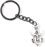 EPJ Tribal Mask with Horns Charm Keychain