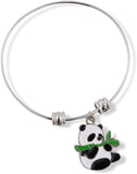 Panda Bracelet | Bangle Charm Gift for Women Men Jewelry Panda Bear Gifts Giant Stuff Accessories Baby Decor