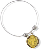 EPJ Saint Benedict Coloured Fancy Charm Bangle