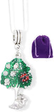 EPJ Ladybug in Green Tree with Cat at The Trunk Charm Snake Chain Necklace