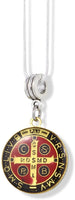 EPJ Saint Benedict Coloured Charm Snake Chain Necklace