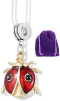 Ladybug Necklace | Ladybug Jewelry These are Great Bug Necklaces for Women and Men with a Colorful Ladybug Charm That goes Well as Any Ladybug Costume Accessories as a Beautiful Lady Bug Pendant