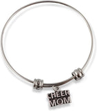 Emerald Park Jewelry Cheer Mom Text Fancy Bangle