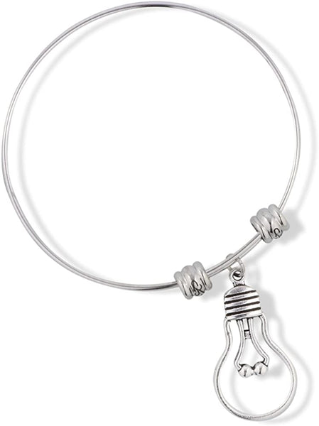 Light Bulb Bracelet | Idea Fancy Charm Bangle