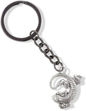 EPJ Lizard in a C Shape Hanging by Tail Charm Keychain