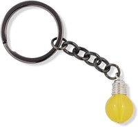 EPJ Light Bulb Yellow Charm Keychain