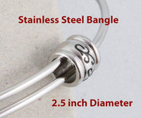 Dumbbell Bracelet | Large Dumb Bells Straight Barbell Fancy Charm Bangle