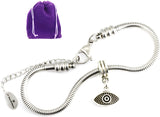 Evil Eye Jewelry | Evil Eye 100% Stainless Steel Gold and Silver Colored with Evil Eye Charms on an Evil Eye Pendant Great Protection Necklace or Protection from Evil Trendy Jewelry for Women